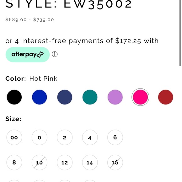 Ellie Wilde by Mon Cheri Hot Pink Prom dress size 6 never altered - Picture 8 of 9